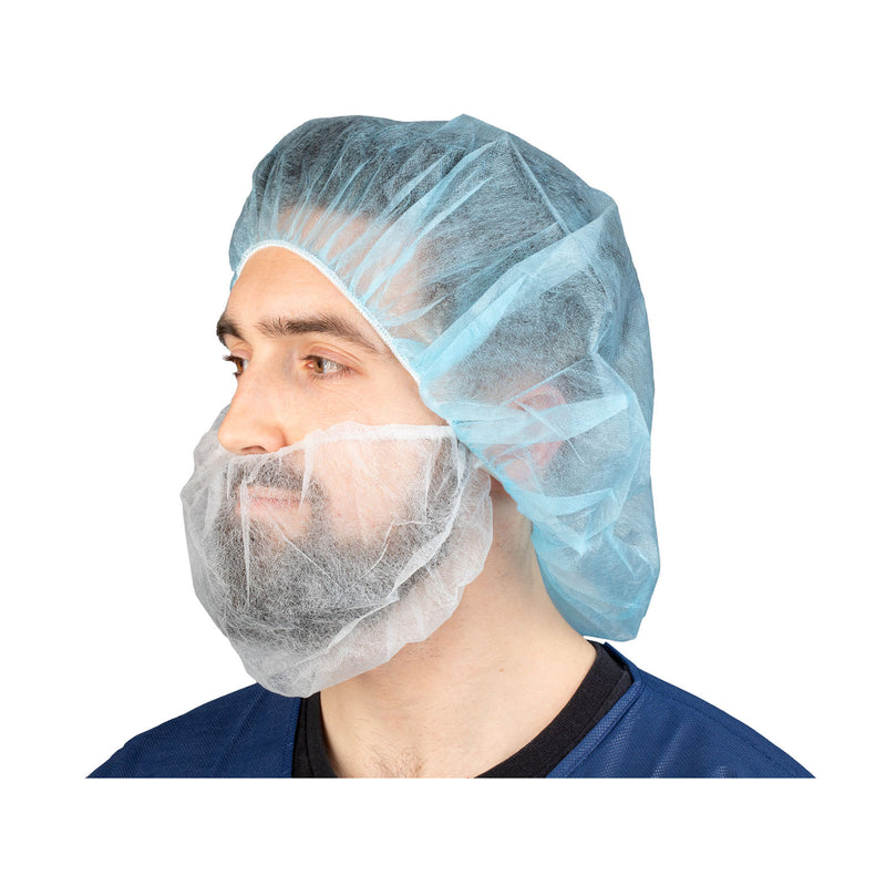 COVER BEARD WHT 100/BG 10BG/CS