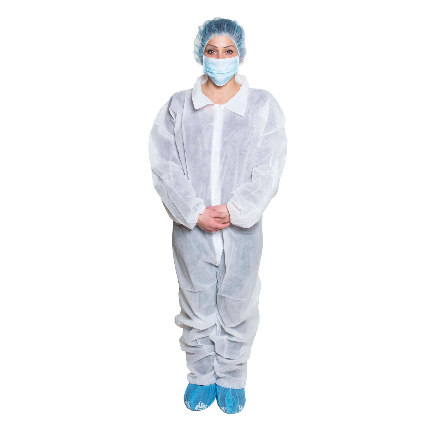 Dukal Corporation Dukal Coveralls  Coveralls, White, Size XL, Disposable, 5/bg, 5 bg/