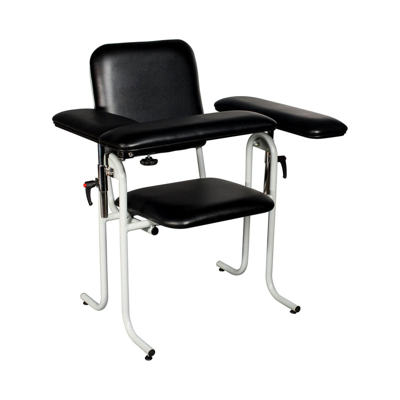 Dukal Corporation Dukal Tech-Med Blood Draw Chair  Blood Draw Chair with Flip Up Arm, Upholstered, Se