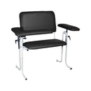 CHAIR BLOOD DRAW WIDE BLKFLIP ARM (DROP)