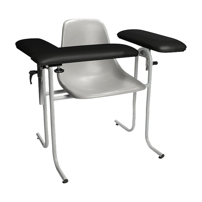 Dukal Corporation Dukal Tech-Med Blood Draw Chair  Blood Draw Chair, Plastic Seat, Upholstered Flip A