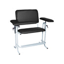 CHAIR BLOOD DRAW FLIP ARMX-WIDE 700LB TALL BLK (DROP)