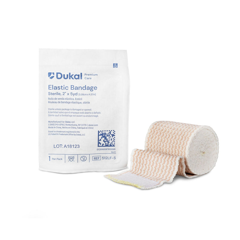 Dukal Corporation Dukal Elastic Bandage  Premium Elastic Bandage, 2" x 5yd, Sterile, Latex-