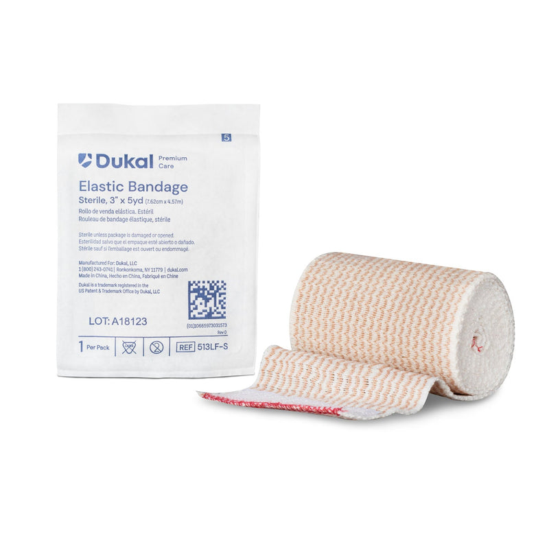 Dukal Corporation Dukal Elastic Bandage  Premium Elastic Bandage, 3" x 5yd, Sterile, Latex-
