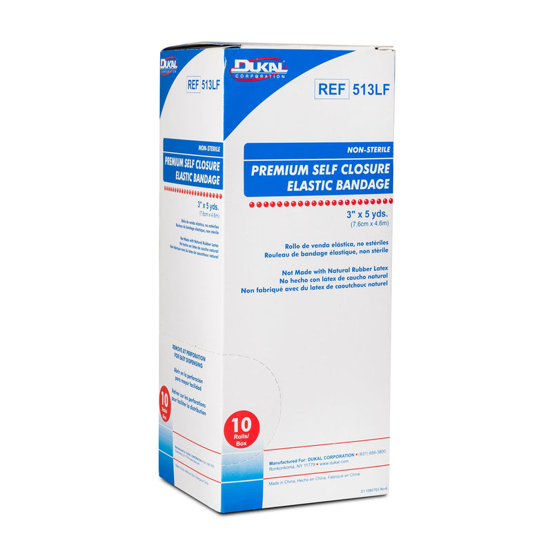 Dukal Corporation Dukal Elastic Bandage  Elastic Bandage with Self Closure, 3" x 5yd, Non-S