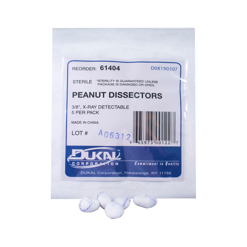 Dukal Corporation Dukal Peanut Sponges  Peanut Sponge, Sterile, 5/pk, 40 pk/cs