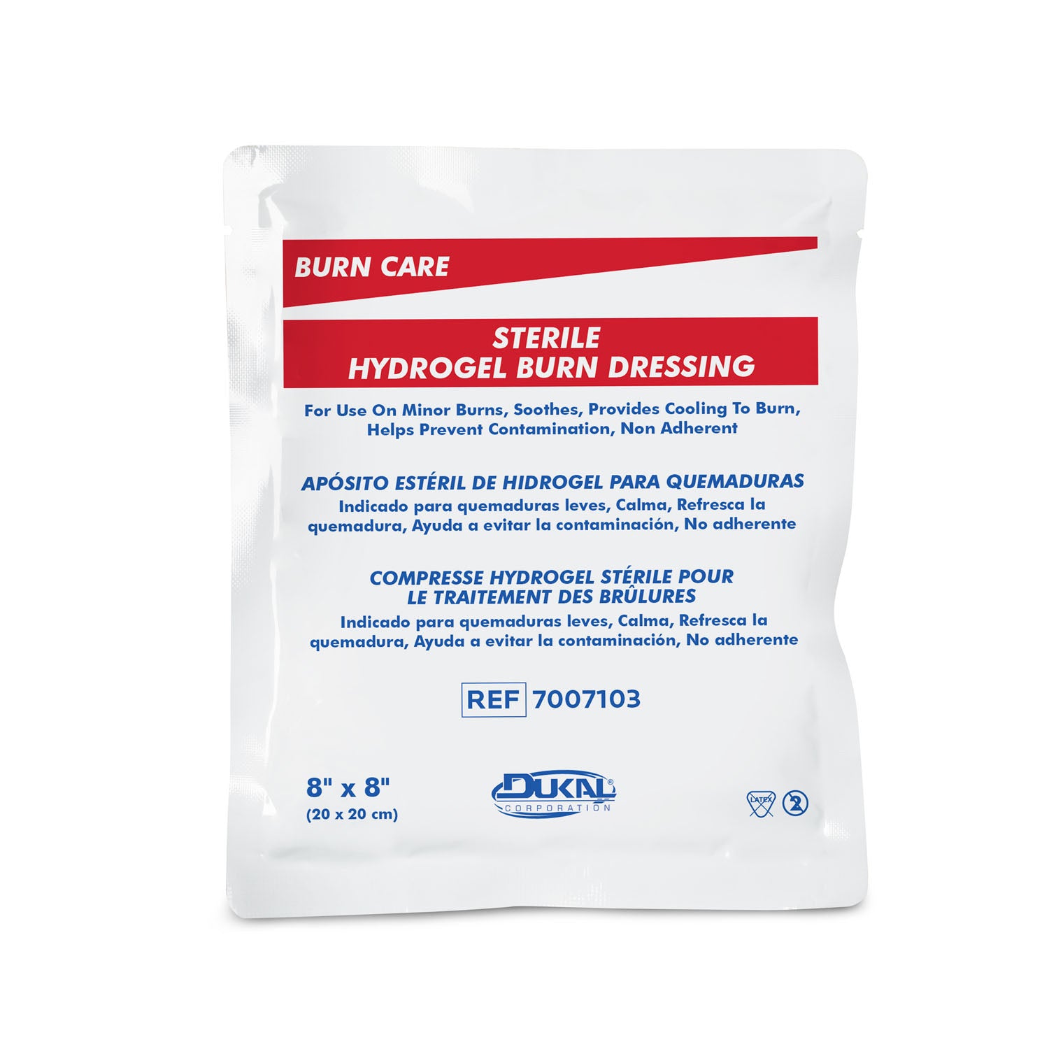 DRESSING BURN 8X8 ST 1/PK50PK/CS