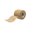 BANDAGE COHESIVE 2X5YD TAN LFNS 1RL/PK 36PK/BX
