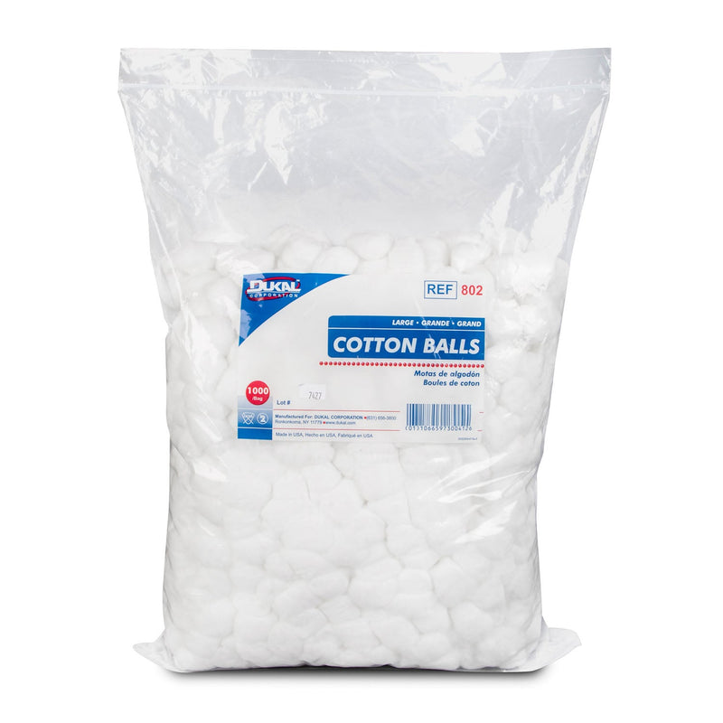 Dukal Corporation Dukal Cotton Balls  Balls, Large, Non-Sterile, 1000/bg, 2 bg/cs