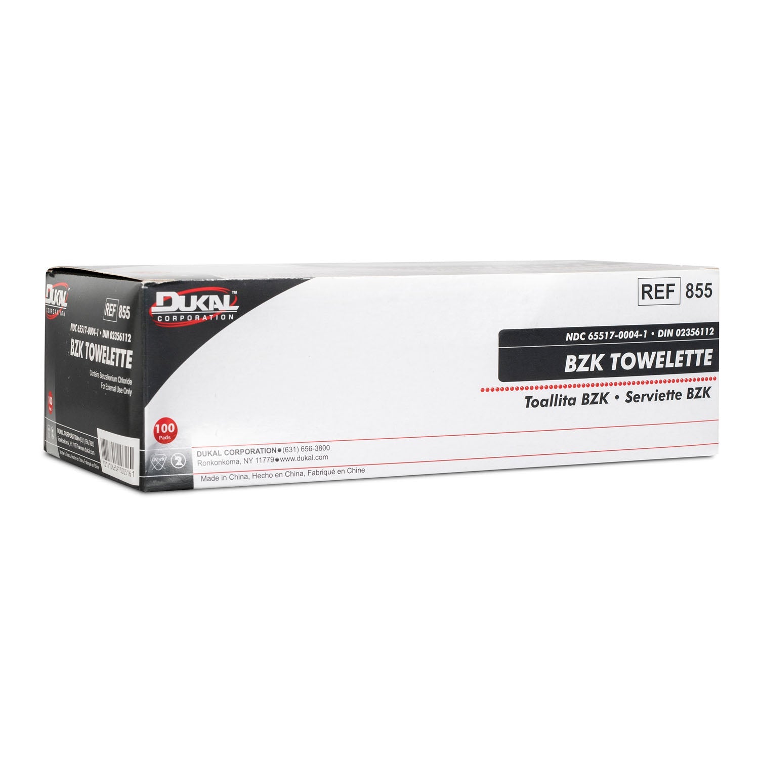 Dukal Corporation Dukal Bzk Swab/Towelette  8", 1/pch, 100 pch/bx, 20 bx/cs