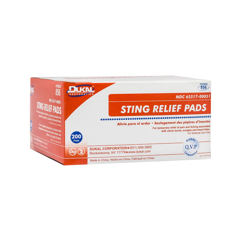 Dukal Corporation Dukal Sting Relief Pad  2-Ply, 200/bx, 20 bx/cs