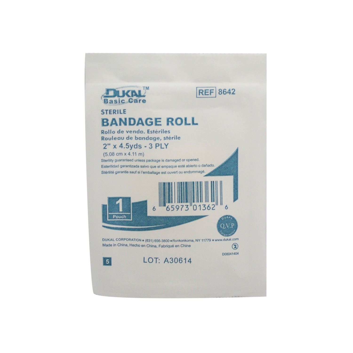 Dukal Corporation Dukal Basic Care Bandage Roll  Basic Care Fluff Bandage Roll, 2" x 4.5 yd, 3ply,