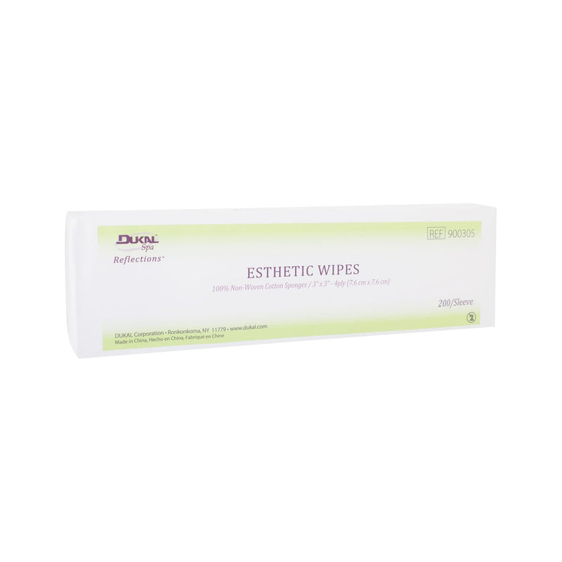 Dukal Corporation Dukal Reflections Esthetic Wipes  Esthetic Wipes, 3" x 3", 4-Ply, Non-Sterile, 200/b