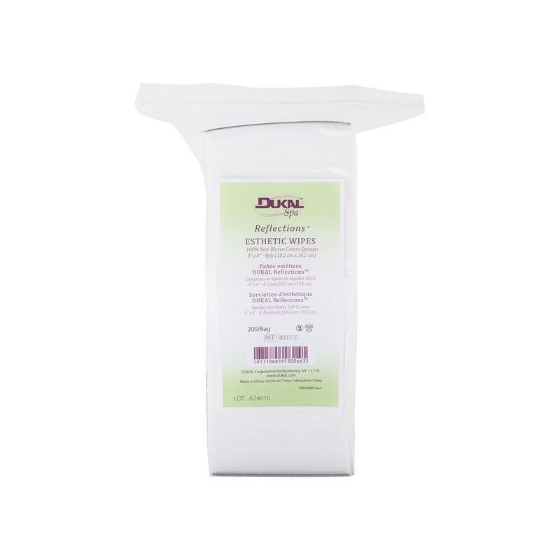 Dukal Corporation Dukal Reflections Esthetic Wipes  Esthetic Wipes, 4" x 4", 4-Ply, Non-Sterile, 200/b