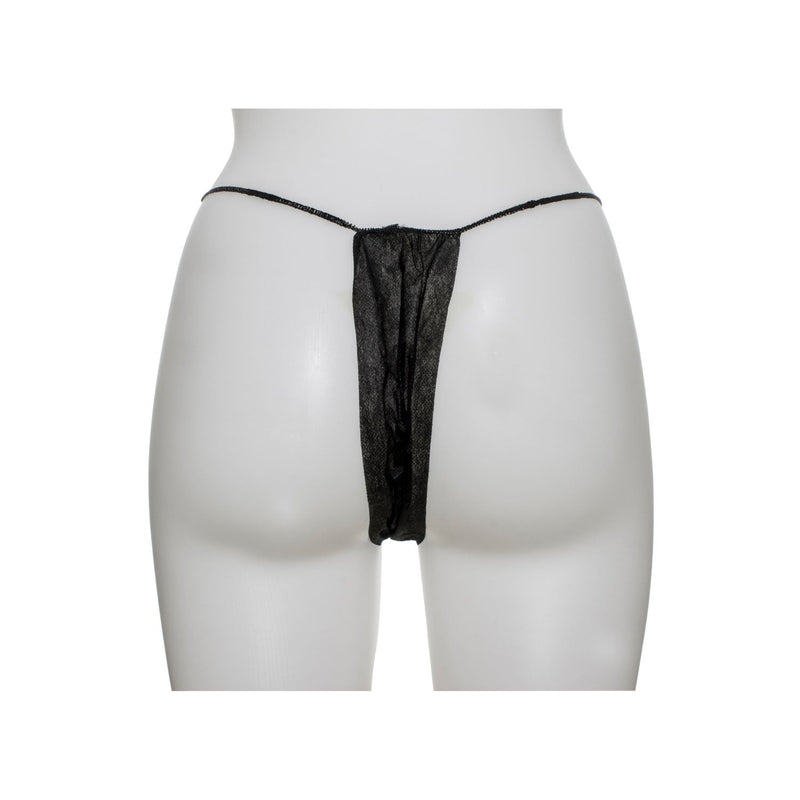 Dukal Corporation Dukal Spa Supply & Spa Care Products  Thong Panty, Black, Non-Sterile, 100/bx, 10 bx/cs