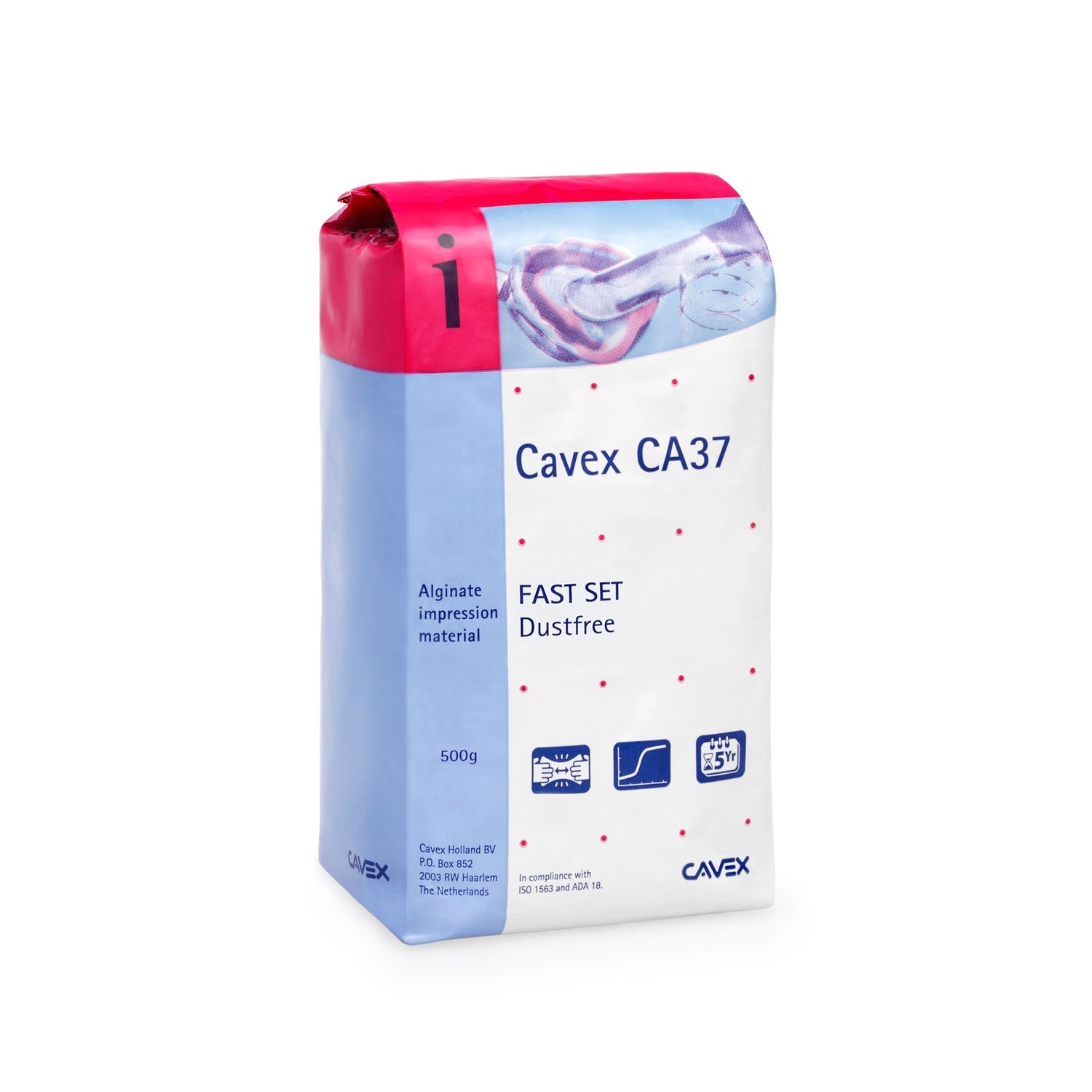 Dukal Corporation Dukal Cavex Impression Material  Cavex CA37 Alginate, Fast Set, Dust-free, 500g bag