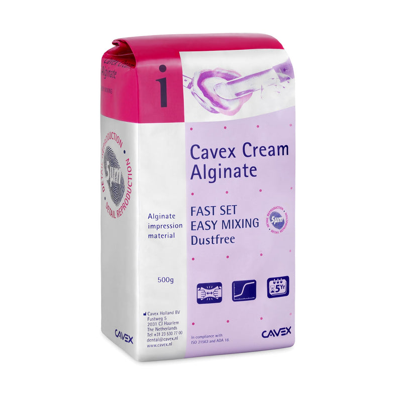Dukal Corporation Dukal Cavex Impression Material  Cavex Cream Alginate, Fast Set, Dust-free, 500g ba