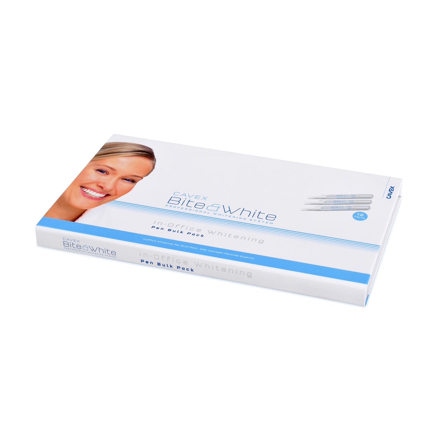 Dukal Corporation Dukal Cavex Bite&White Teeth Whitening  In-Office HP25% Pen Bulk Pack, Includes: (12) 2-mL