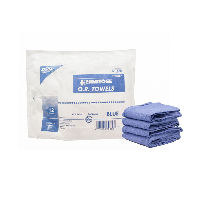 Dukal Corporation Dukal Operating Room (O.R.) Towels  26”, Sterile 12s, Blue, 12/pk, 6 pk/cs