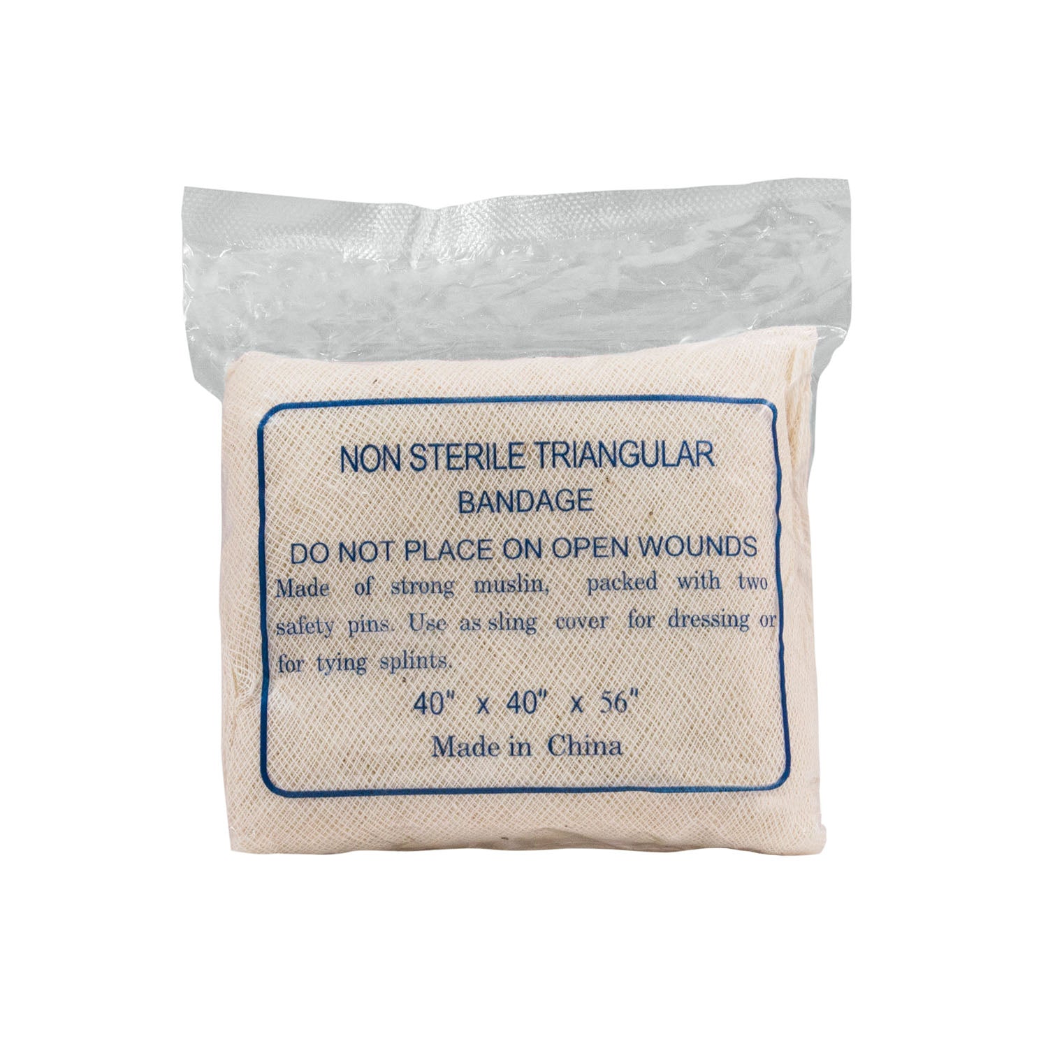 BANDAGE TRIANGULAR 40X40X56NS 1/PK 12PK/BG 20BG/CS