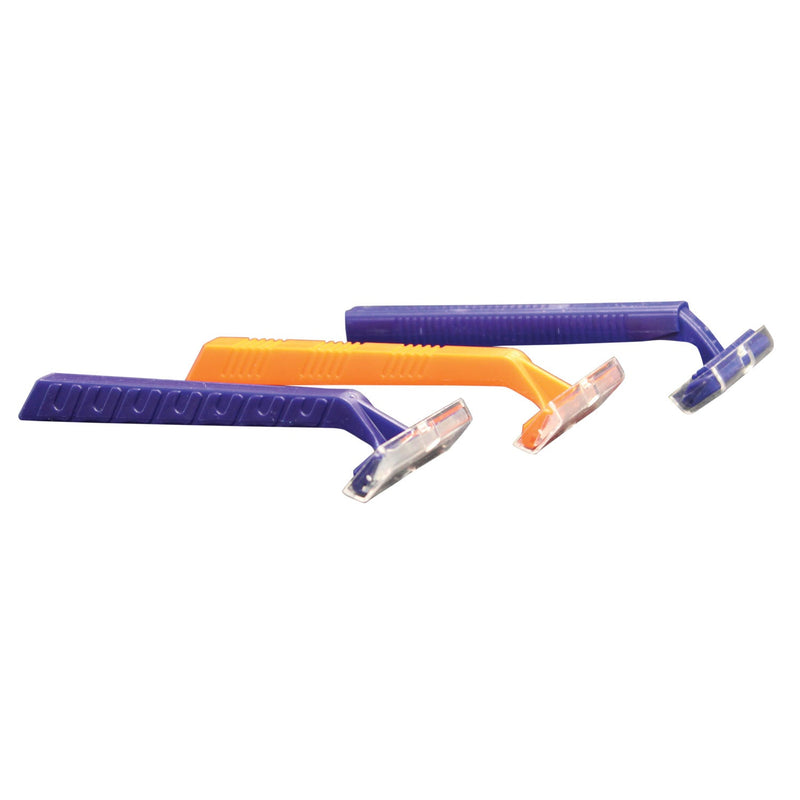 Dukal Corporation Dukal Dawnmist Razors  Razor, Twin Blade, Blue Handle, Clear Plastic Guar