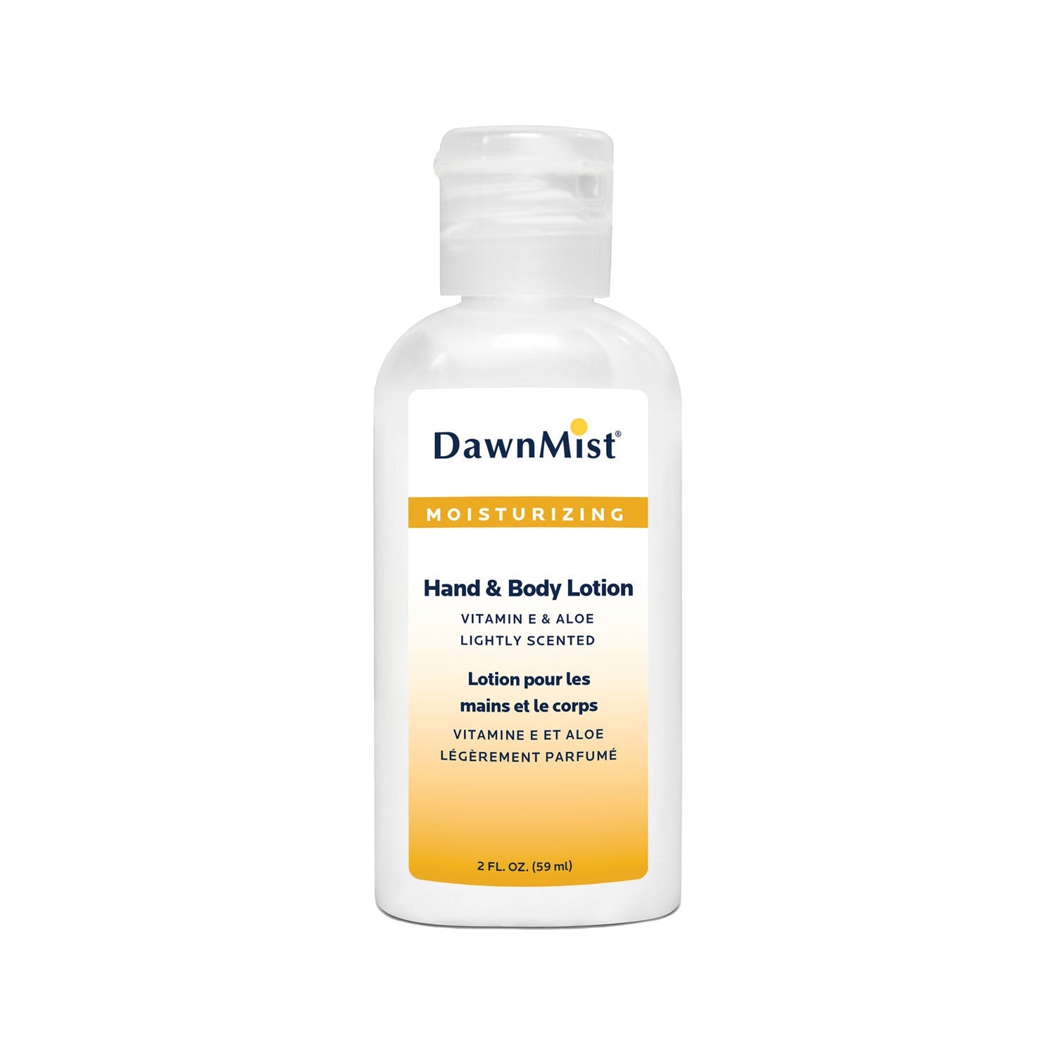 Dukal Corporation Dukal Dawnmist Hand & Body Lotion  Lotion, 2 oz Bottle, Flip Top Cap, 144/cs