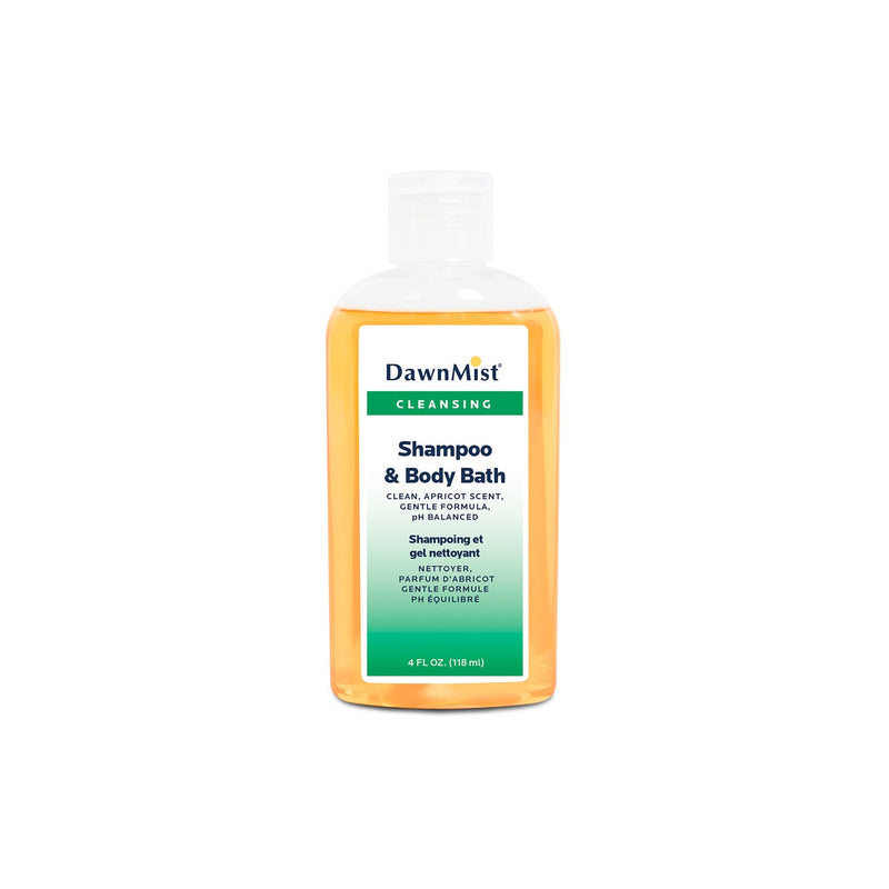 Dukal Corporation Dukal Dawnmist Shampoo & Body Wash  Shampoo & Body Bath, 4 oz Bottle with Flip Cap, 96