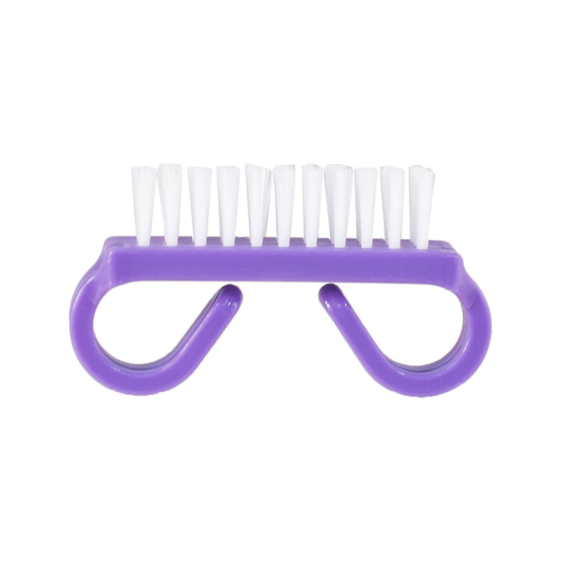 Dukal Corporation Dukal Dawnmist Nail Care  Nail Brush, Purple Handle, White Nylon Bristles, 5