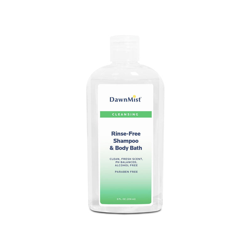 Dukal Corporation Dukal Dawnmist Shampoo & Body Wash  Shampoo & Body Bath, Rinse Free, 8 oz Bottle with