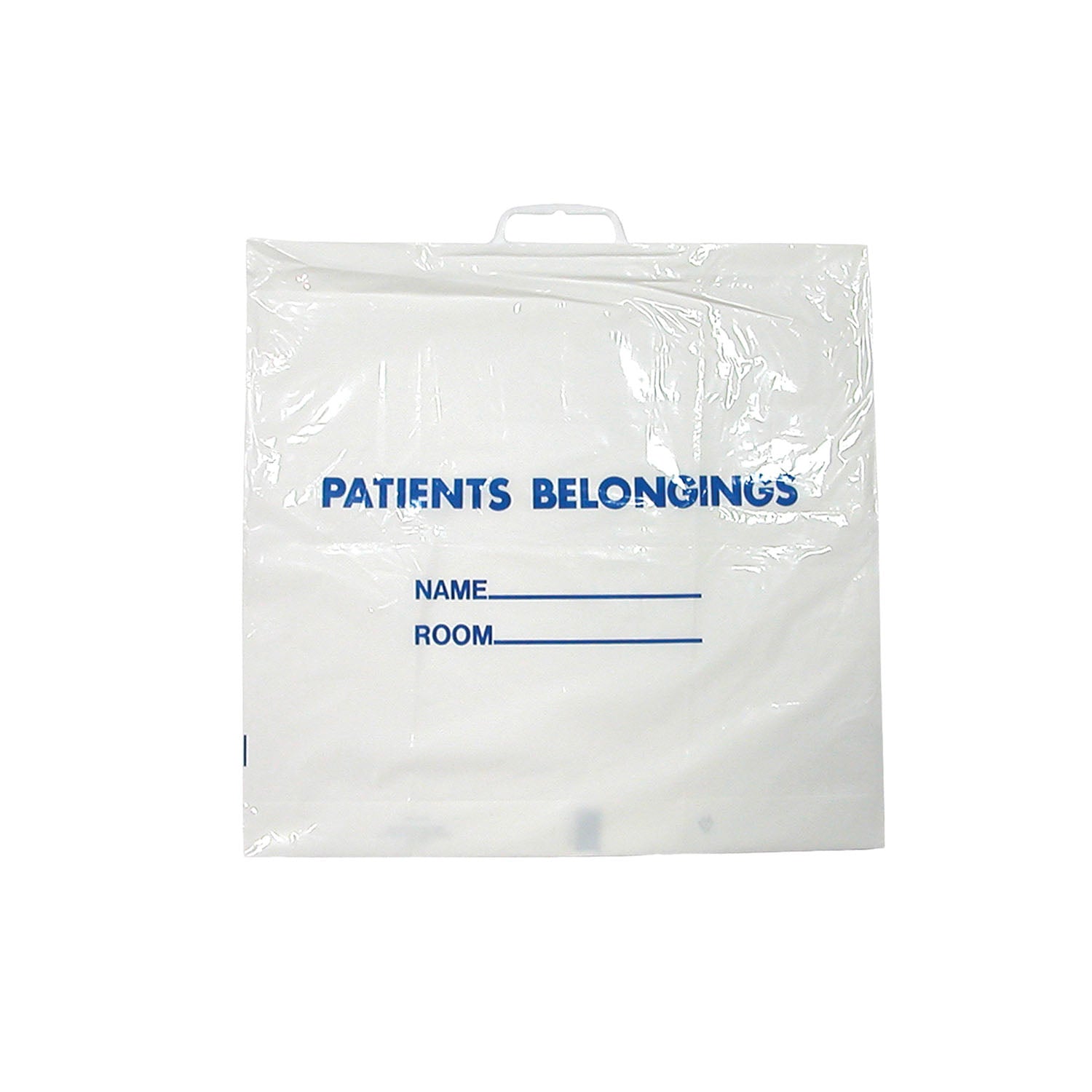 Dukal Corporation Dukal Dawnmist Patient Belongings Bags  Patient Belongings Bag with Handle, Clear, 20" x 1