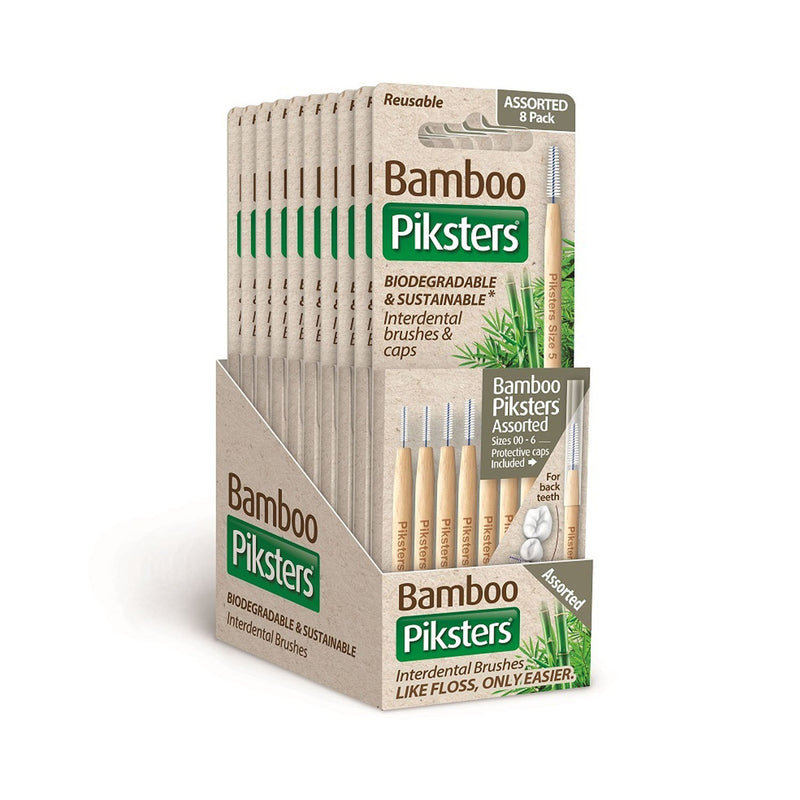 Dukal Corporation Dukal Unipack Dental Hygiene Products  Piksters Bamboo Interdental Brushes, Size 00-6, 8/