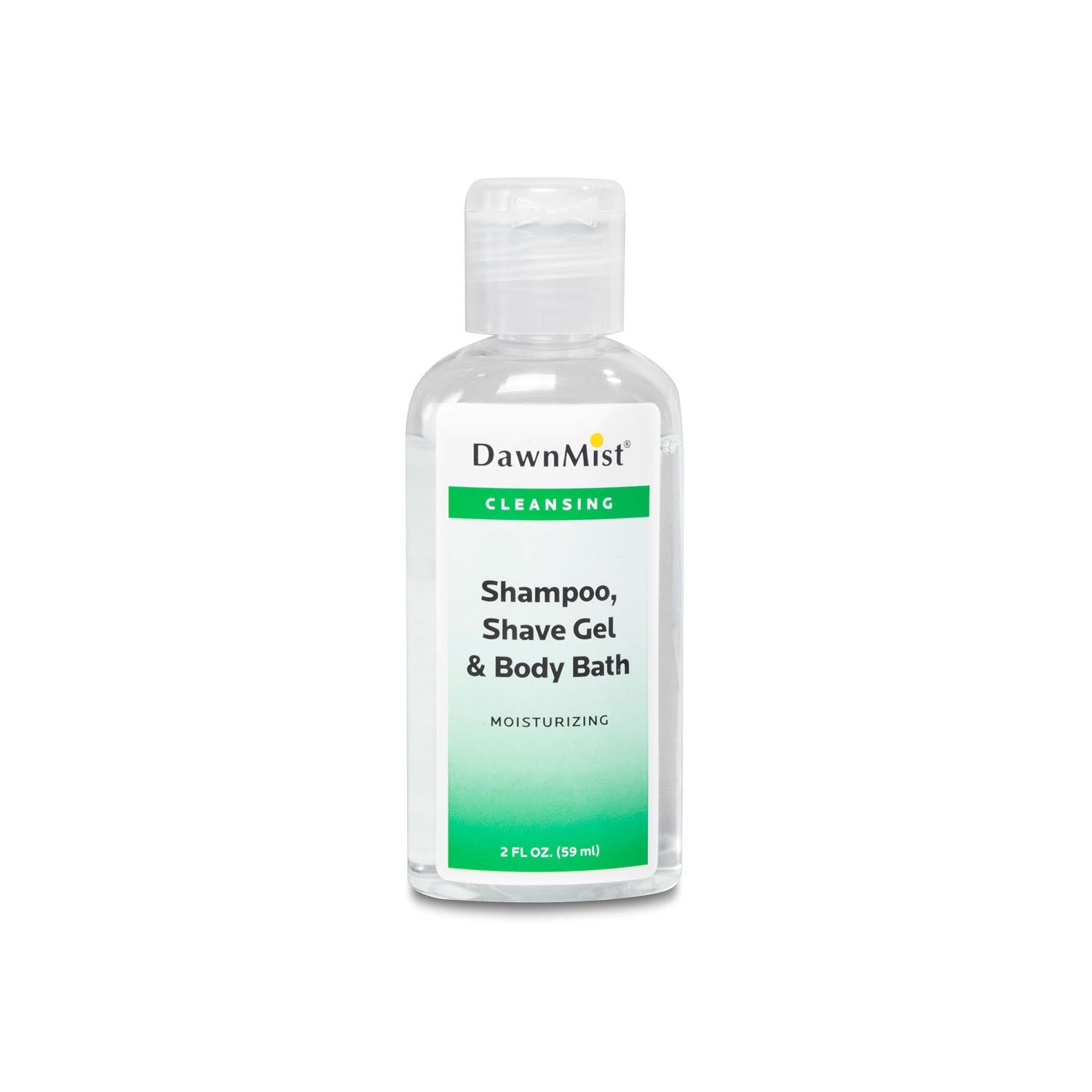 Dukal Corporation Dukal Dawnmist All-In-One Body Wash  Wash, 2 oz, Clear Bottle, Dispensing Cap, 96/cs