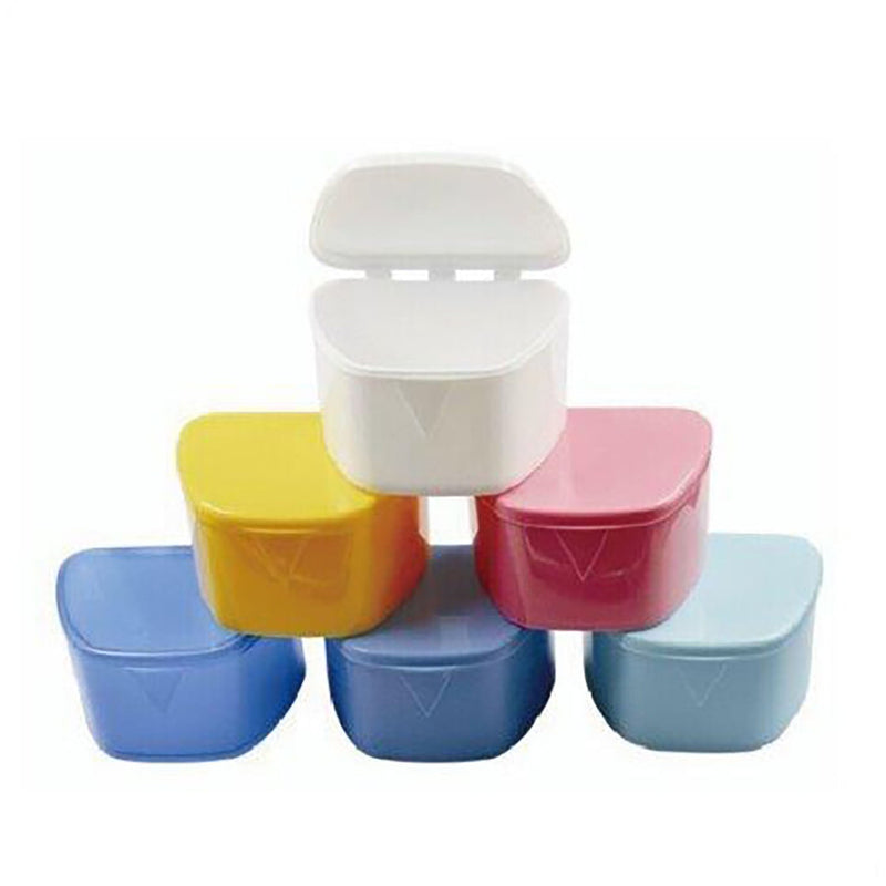 Dukal Corporation Dukal Unipack Oral Care  Denture Boxes, 3-3/4" x 3" x 2-3/8", Assorted Colo