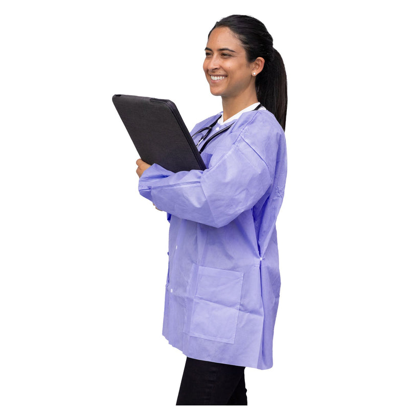 Dukal Corporation Dukal Unipack FitMe Lab Jacket  FitMe Lab Jackets, X-Large, Lavender, 10/bg