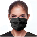 MASK FACE EARLOOP BLK ASTMLVL 3 50/BX 20BX/CS