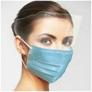 MASK EAR LOOP W/SHIELD BLULEVEL 3 25/BX 10BX/CS
