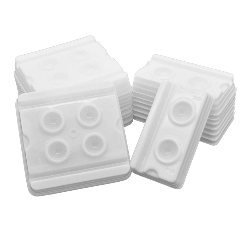 Dukal Corporation Dukal Unipack Dental Procedure Items  Mixing Wells, 4-Well with 1, 2, 3 and 4 Markings,
