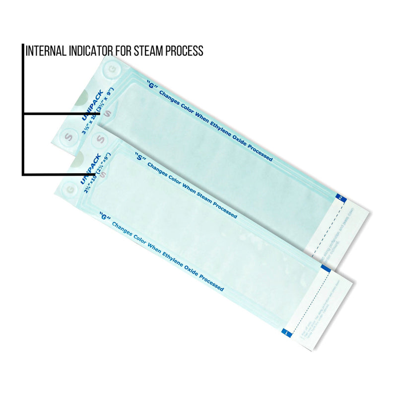 Dukal Corporation Dukal Unipack Sterilization Products  Sterilization Pouches, 3-1/2" x 6-1/2", 200/bx, 16
