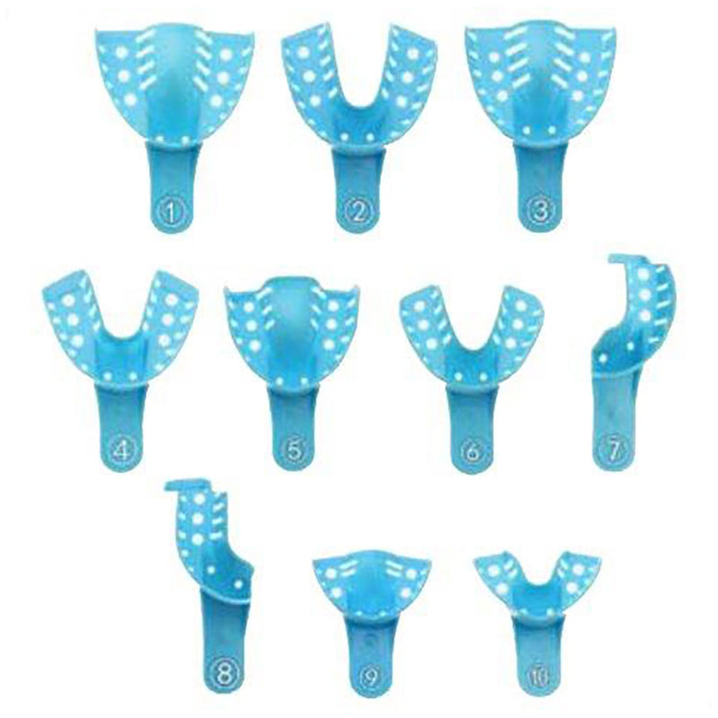 Dukal Corporation Dukal Unipack Impression Trays & Supplies  BLU-TRAY Impression Trays, Perforated, Medium Uppe