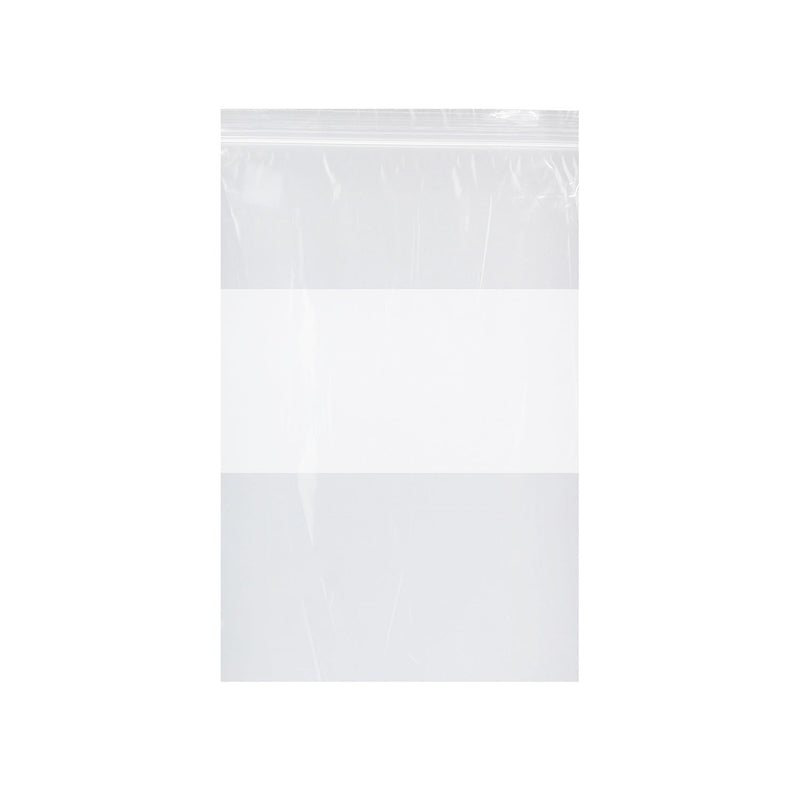 Dukal Corporation Dukal Dawnmist Reclosable Bags  Zip Bag, Clear with White Block, 2 mil, 13" x 15",