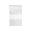 ZIP BAG CLEAR 3X5 WHT BLOCK1000/CS