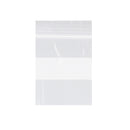 ZIP BAG CLEAR 4X6 WHT BLOCK1000/BX