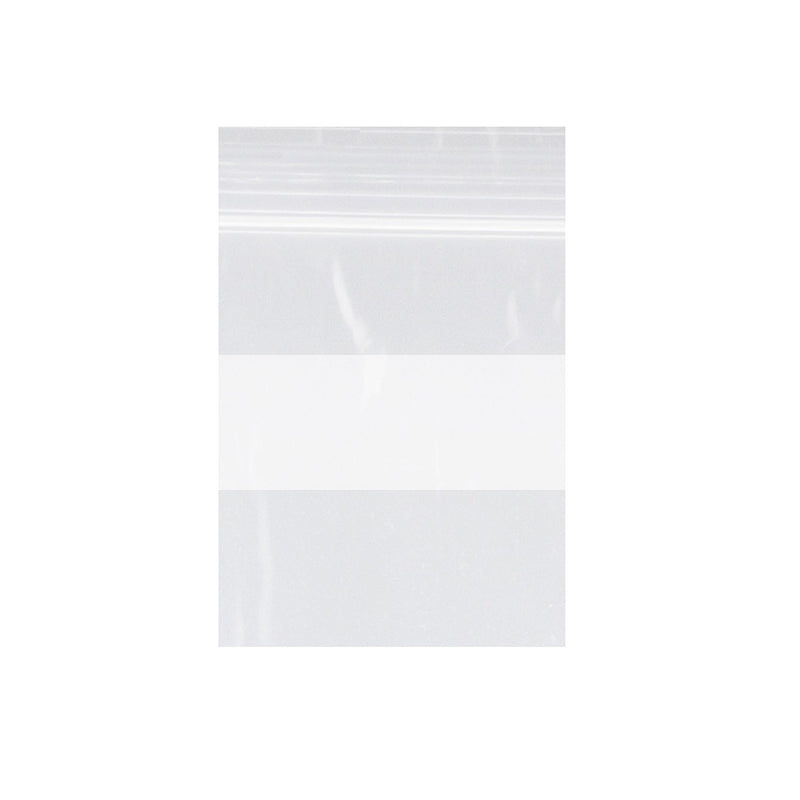 Dukal Corporation Dukal Dawnmist Reclosable Bags  Zip Bag, Clear with White Block, 2 mil, 4" x 6", 1