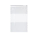 ZIP BAG CLEAR 5X8 WHT BLOCK1000/CS