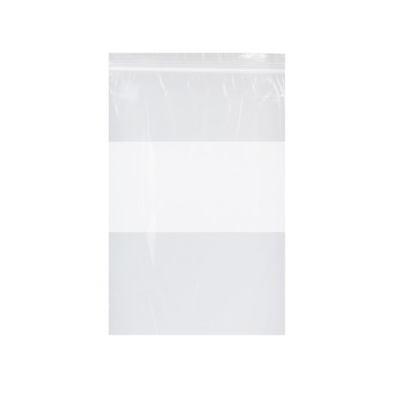Dukal Corporation Dukal Dawnmist Reclosable Bags  Zip Bag, Clear with White Block, 2 mil, 9" x 13",
