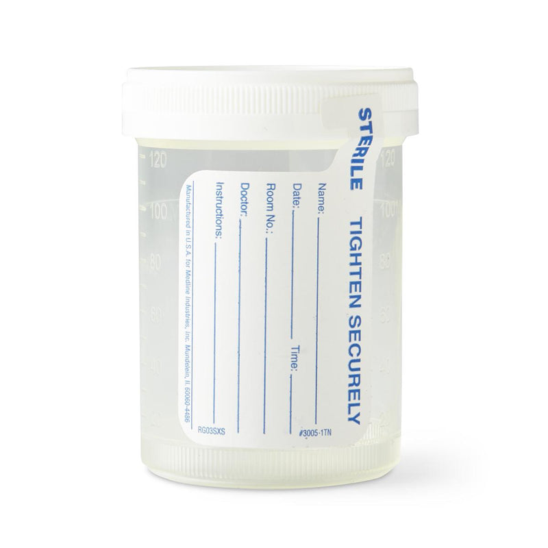 Medline Specimen Container for Pneumatic Tube Systems, 120 mL (300/CS) 