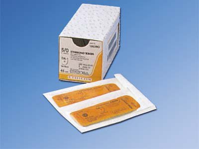 Nonabsorbable Suture without Needle Ethibond Excel SUTUPAK Polyester Size 2-0 30 Inch Suture Braided 