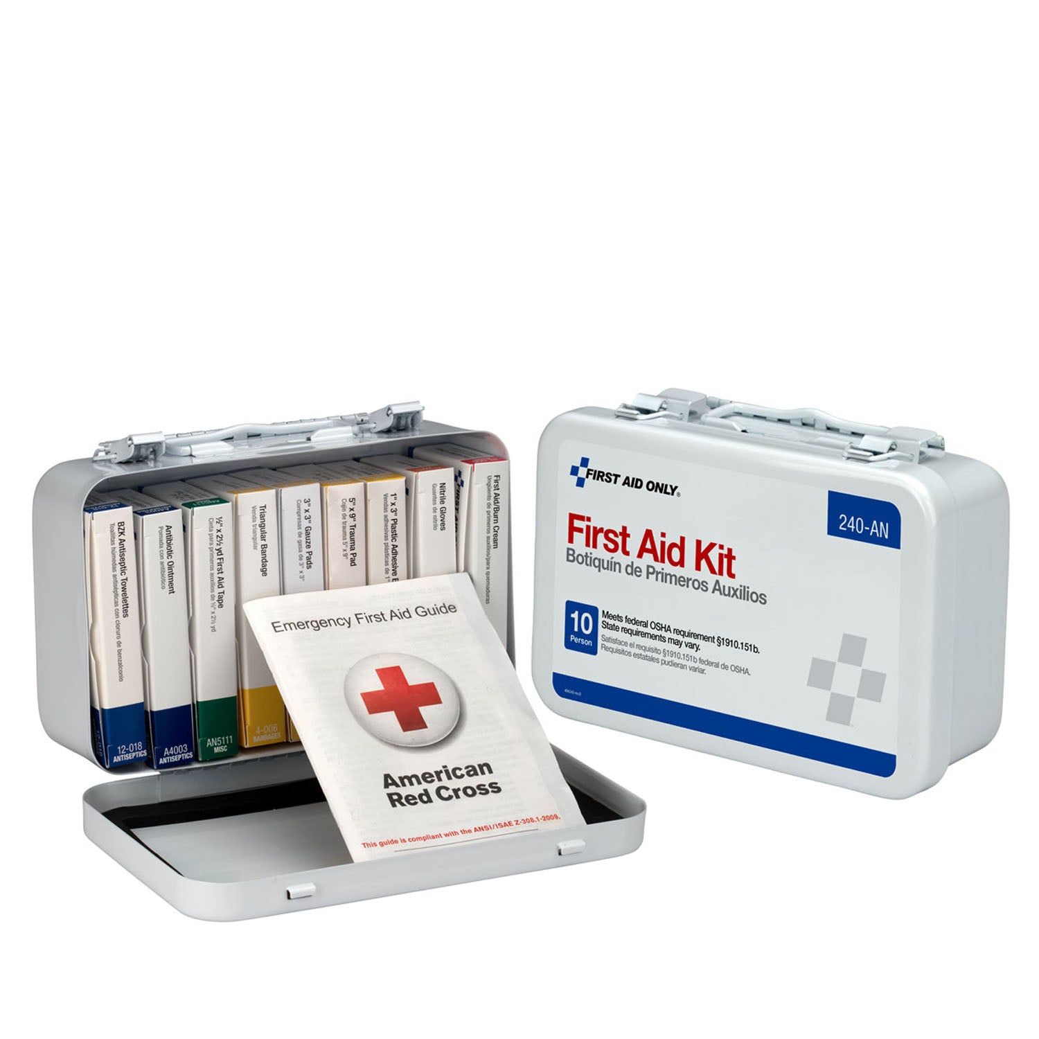 FIRST AID KT 10 UNIT METAL CS(DROP)