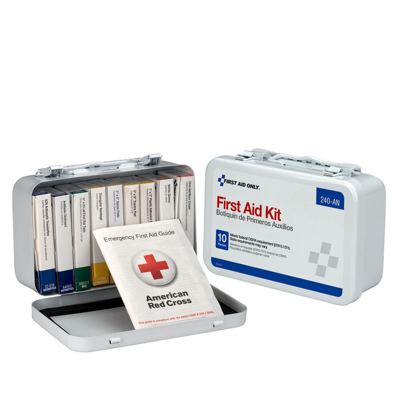 FIRST AID KT 10 UNIT METAL CS(DROP)