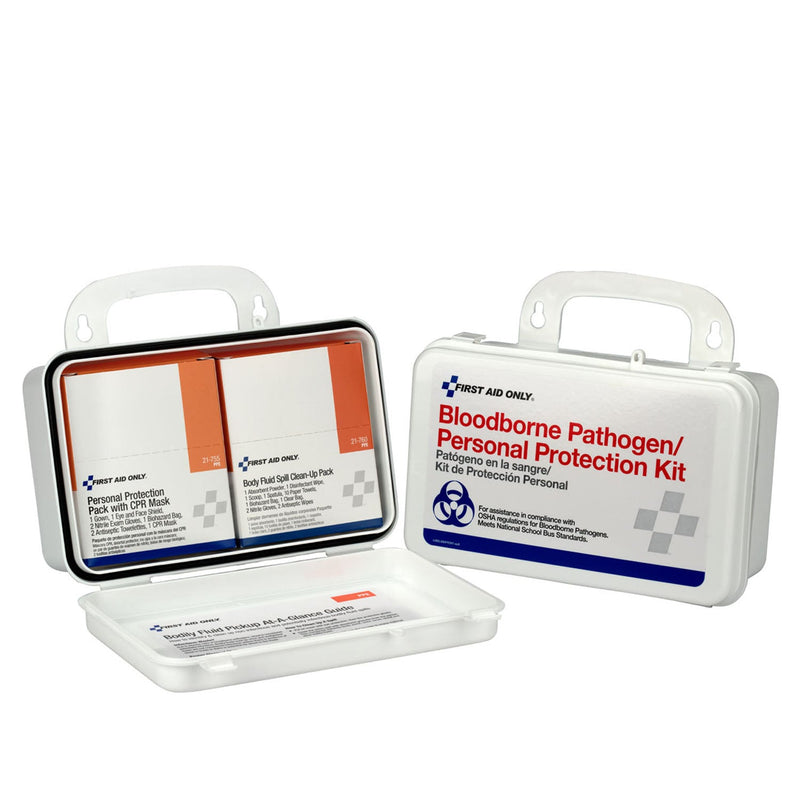 First Aid Only/Acme United Corporation First Aid Only/Acme United Spill Clean Up Kit  BBP Unitized Spill Clean Up Kit, w/ CPR, Plastic C